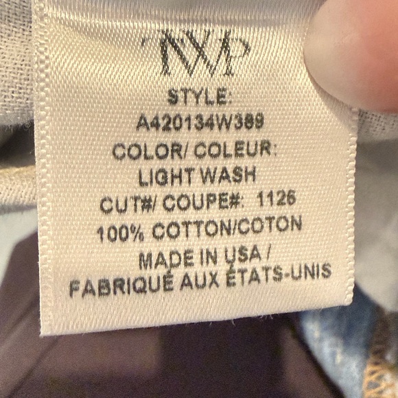 TWP Tiny Dancer Wide Leg Jeans Light Acid Wash Women's Size 25 - Picture 6 of 8